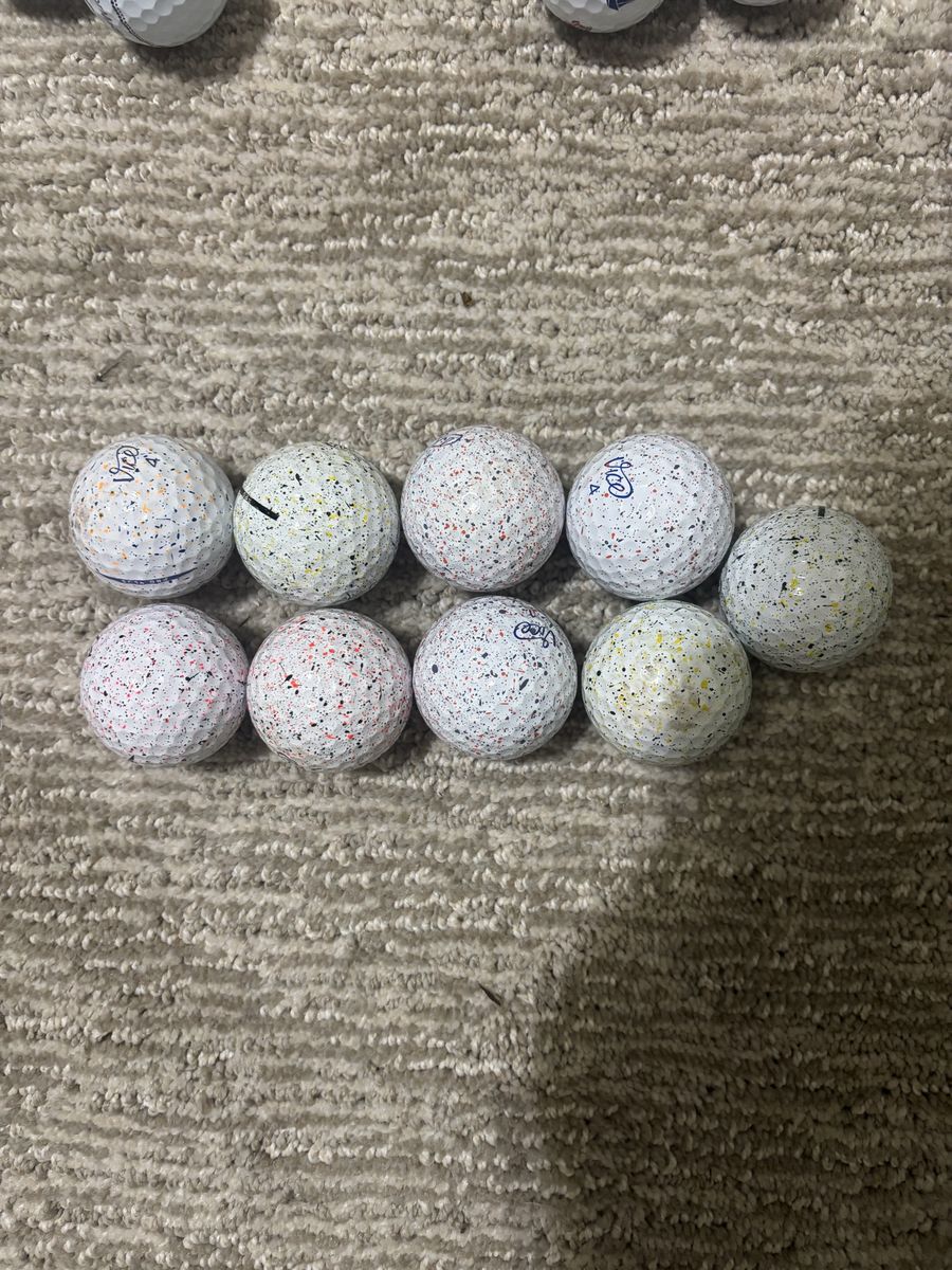 Vice Golf Speckled Golf Balls - Assorted Colors - 10 Count
