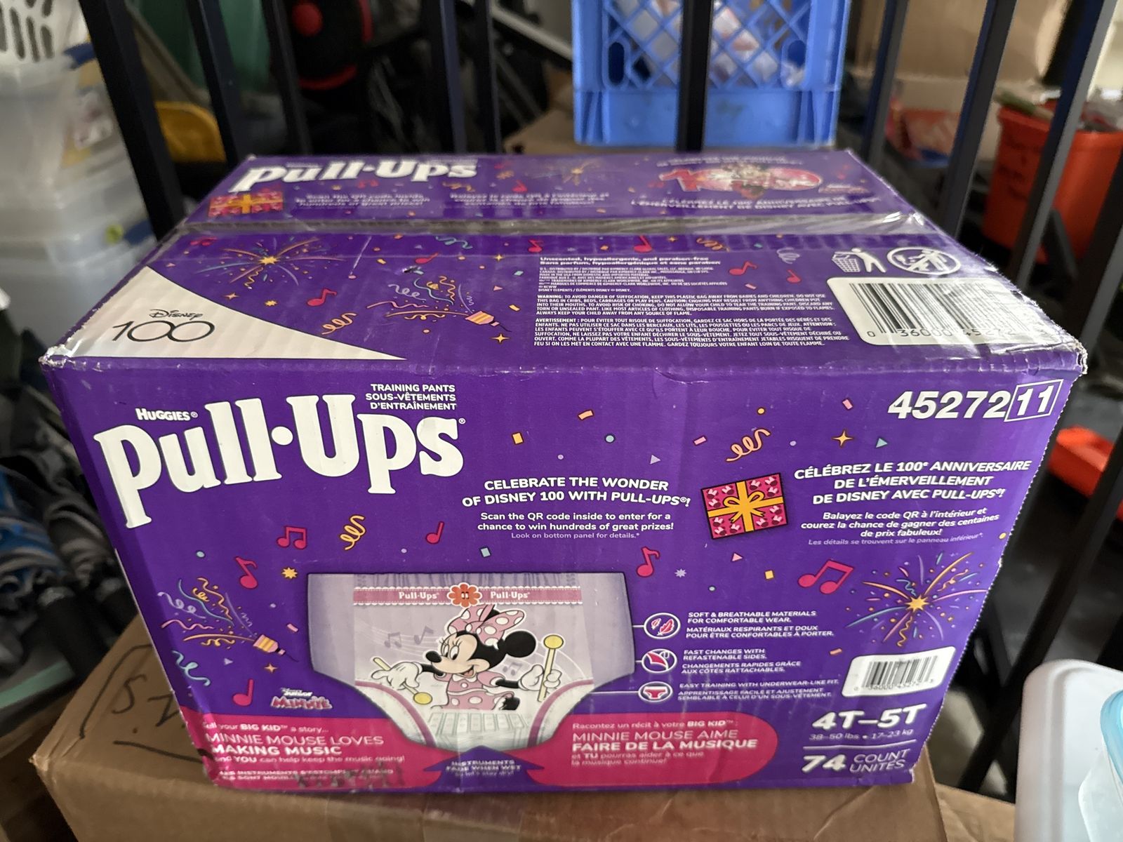 Huggies Pull Ups size 4T-5T UNOPENED BOX