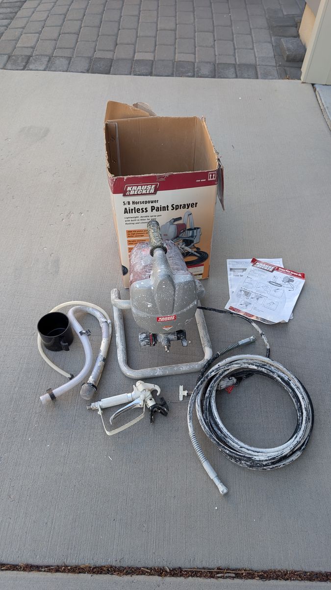 Krause & Becker 5/8 Horsepower Airless Paint Sprayer