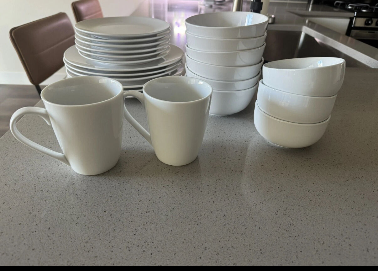 23pc Dish Set White-IKEA and Others