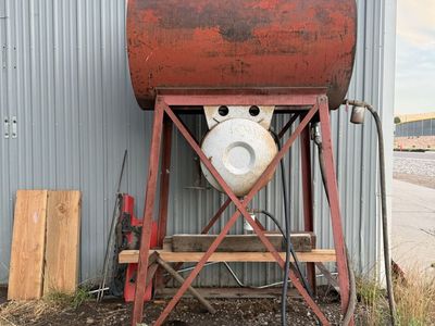 Diesel and gas Tank on gravity Stand