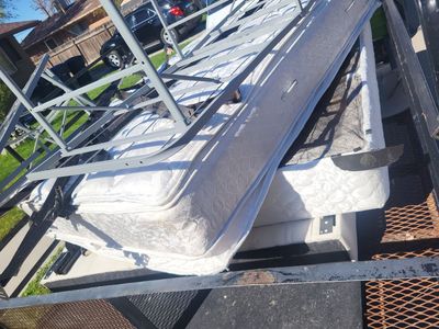 Queen size bed with frame