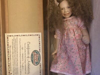 Cottage Collectibles by Ganz Porcelain Doll "JAN" Designed by Pam Hamel in Box