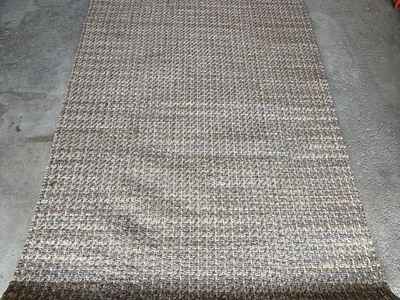 5x7 Neutral Woven Textured Area Rug - Beige and Brown