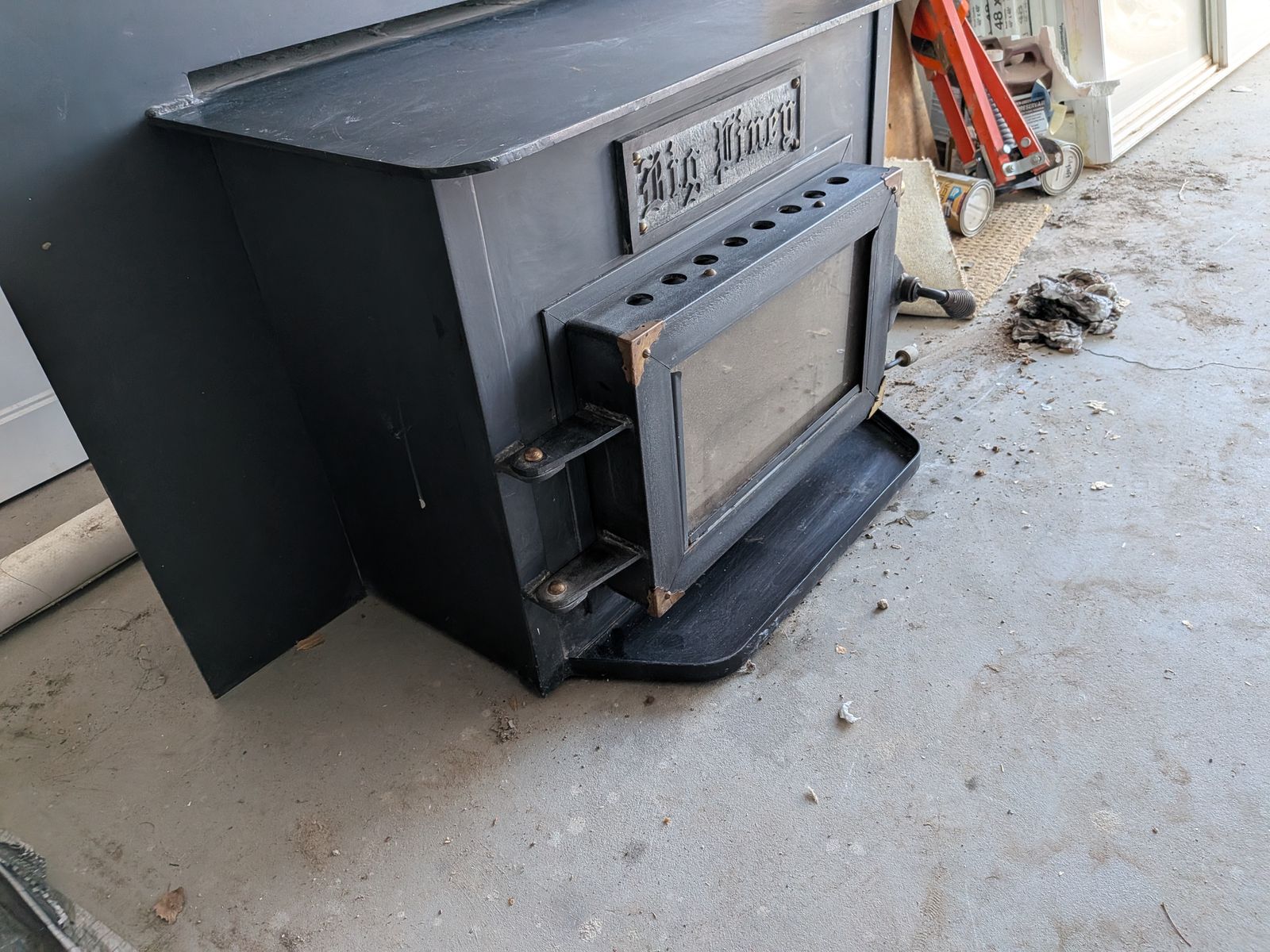 Wood Burning Fireplace Insert Stove with Surround Panel