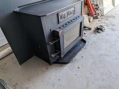 Wood Burning Fireplace Insert Stove with Surround Panel