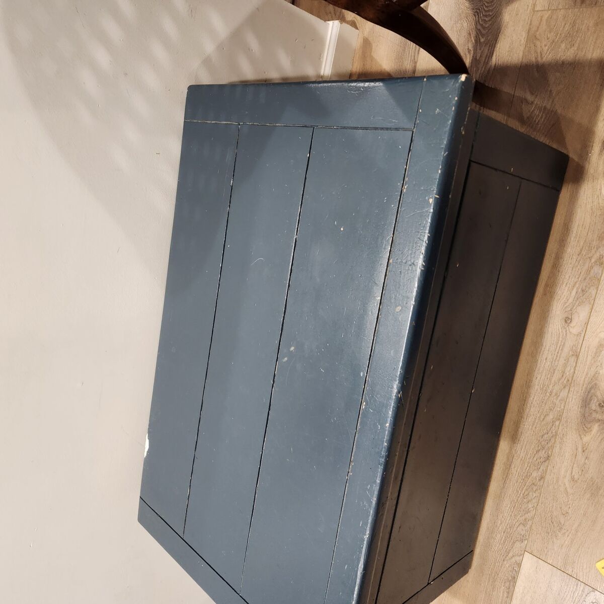 Large, Painted Toy Chest Solid Wood