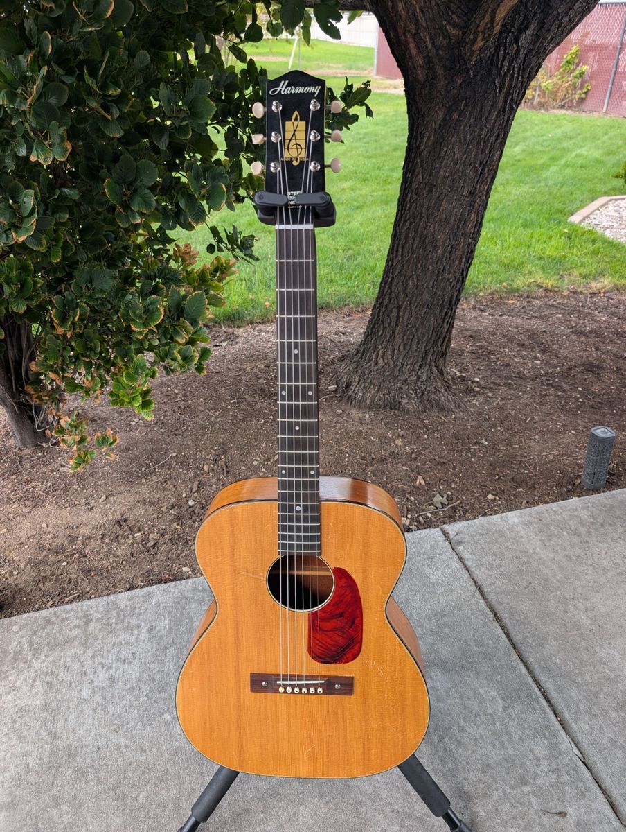 Vintage Harmony H162 acoustic guitar with upgrades