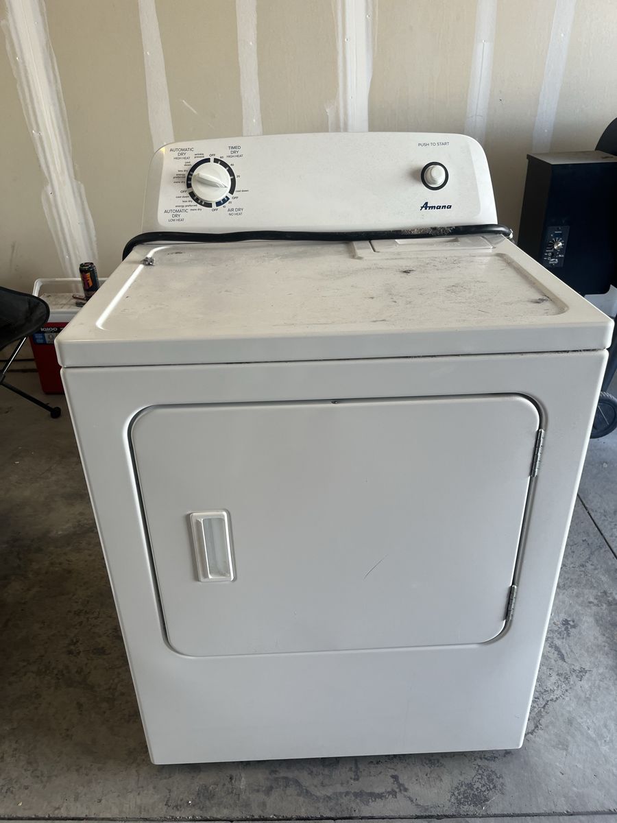 Amana Electric Clothes Dryer White Front-Load