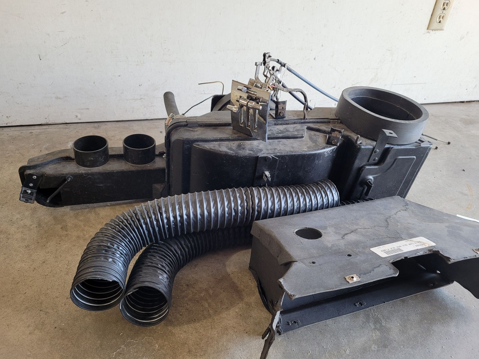 Vintage Car Heater Box Assembly with Ducts and Controls - Classic Auto HVAC Part
