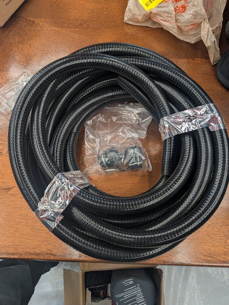 1 in watertight flexible conduit. (Black). 35 ft