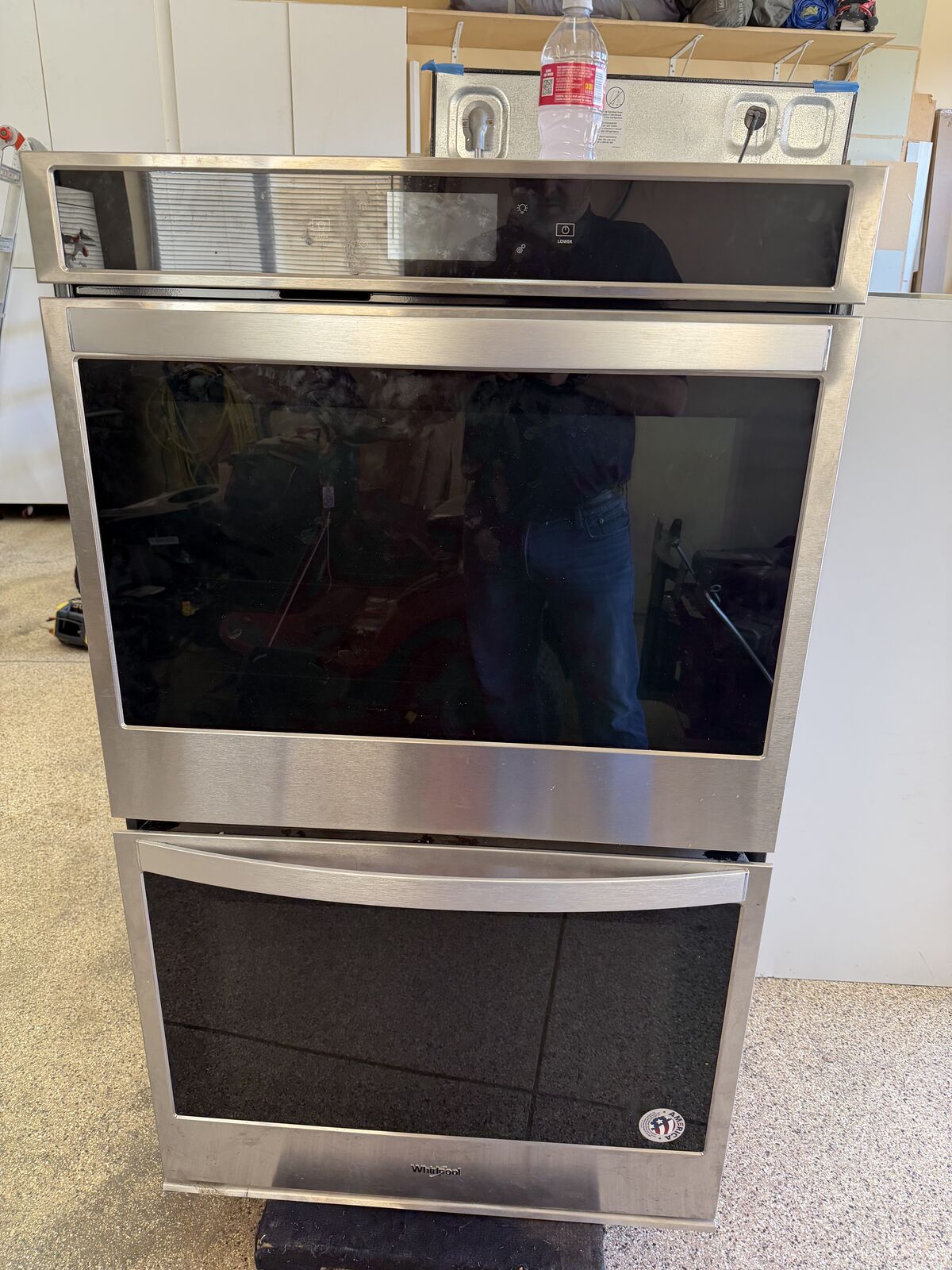 Whirlpool stainless steel double ovens