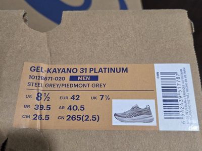 NEW Kayano 31 size 8.5