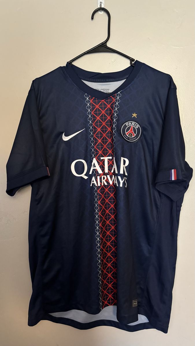 Nike Paris Saint-Germain PSG Soccer Jersey Blue Qatar Airways 2XL