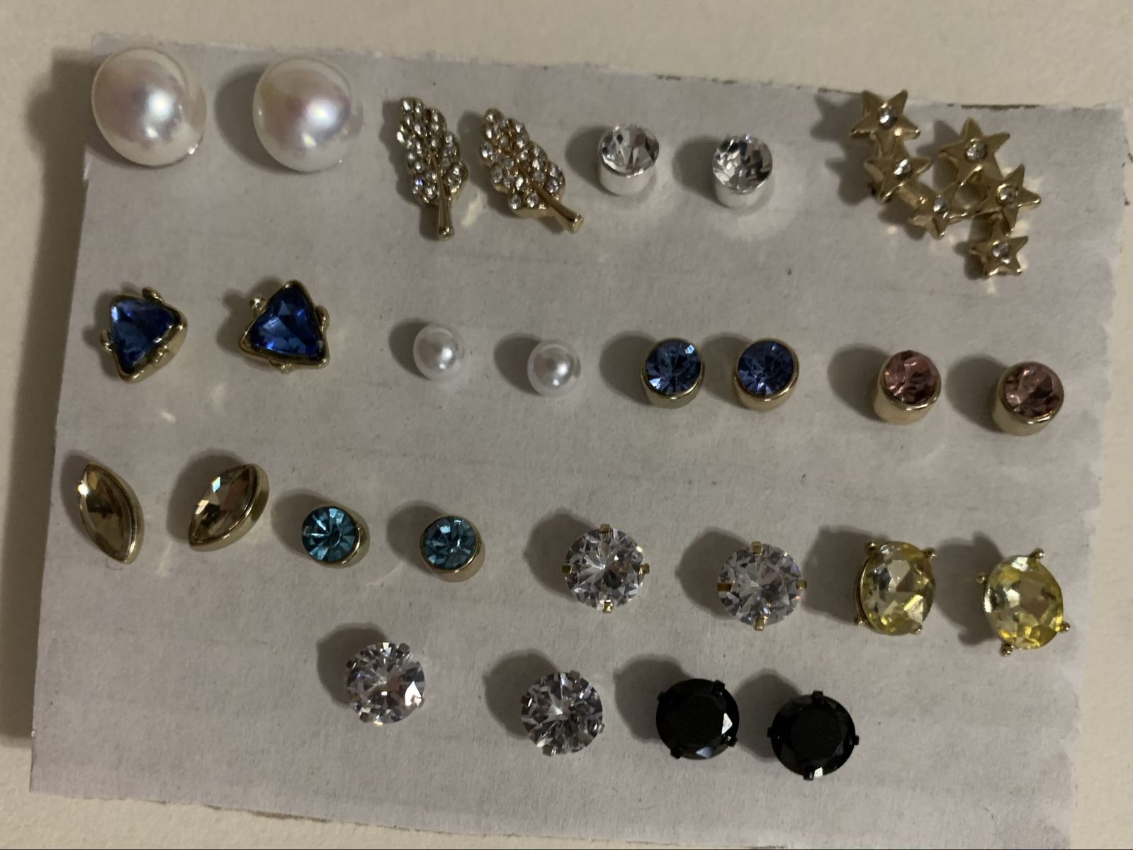 Costume jewelry earrings studs $4 for all