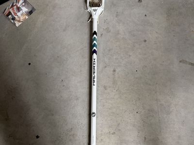 Girls Beginner Maverik Erupt Complete Lacrosse Stick - White