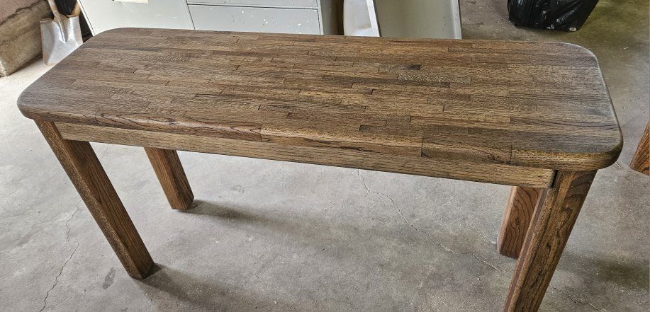 Vintage solid oak table.
