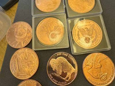 11 One Ounce Copper Rounds