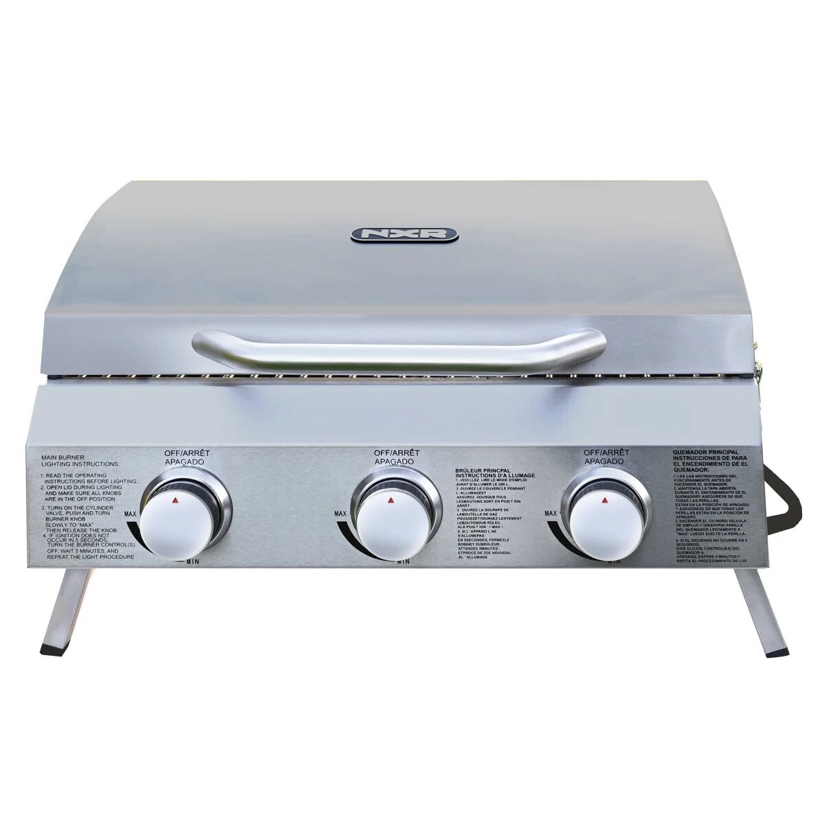 NXR 3-Burner Portable Gas Table Top Grill 880-0034 1807344 #96960