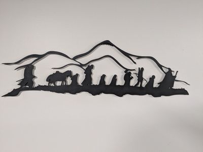 Lord of the Rings Metal Wall Art - Fellowship of the Ring - Fantasy