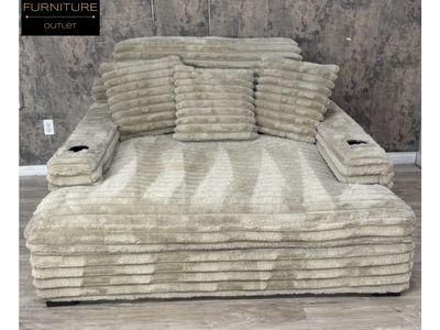 MODERN CORDUROY OVERSIZED CHAISE AMAZING DEAL