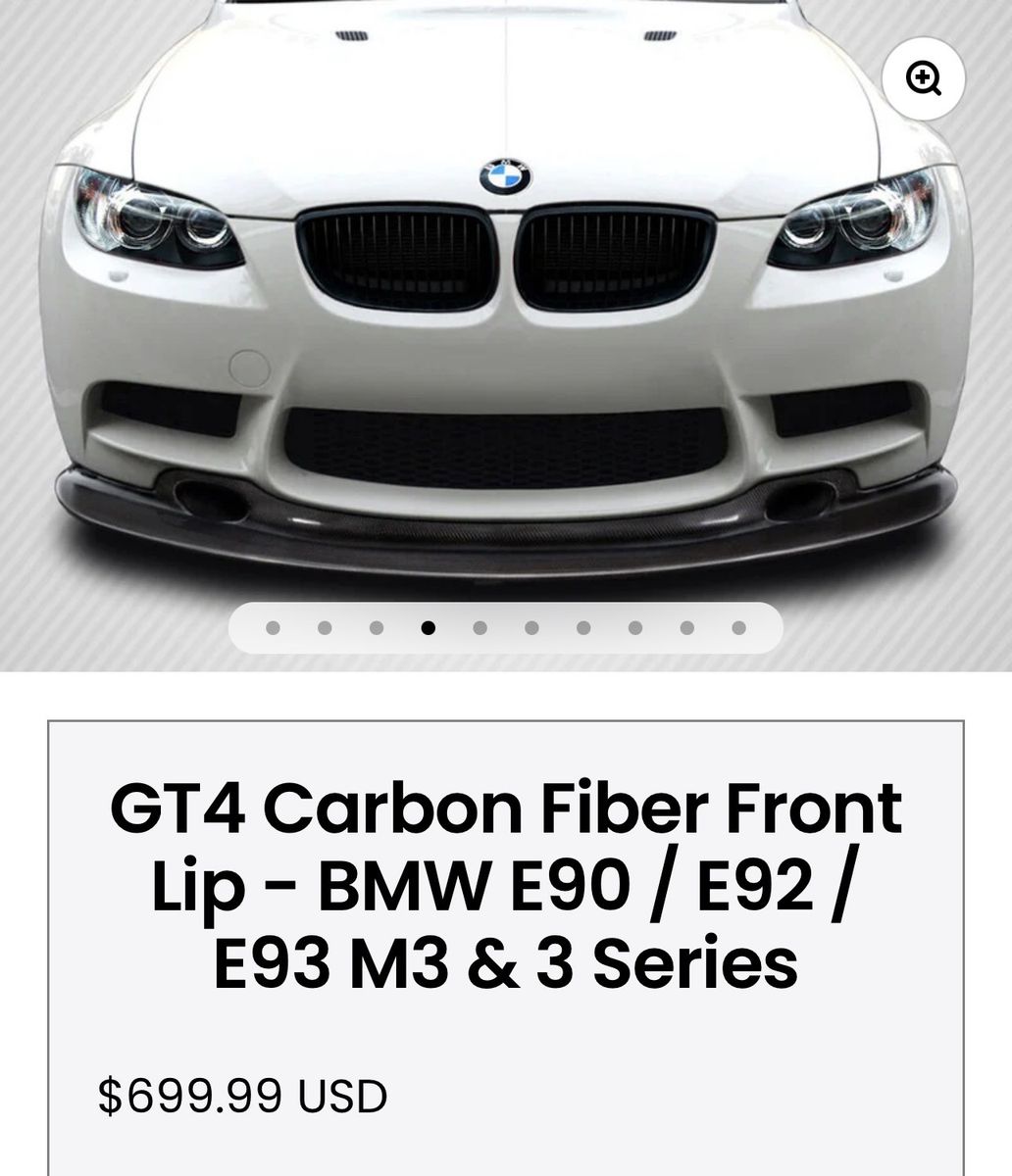 BMW E90 E92 E93 Carbon Fiber Lip