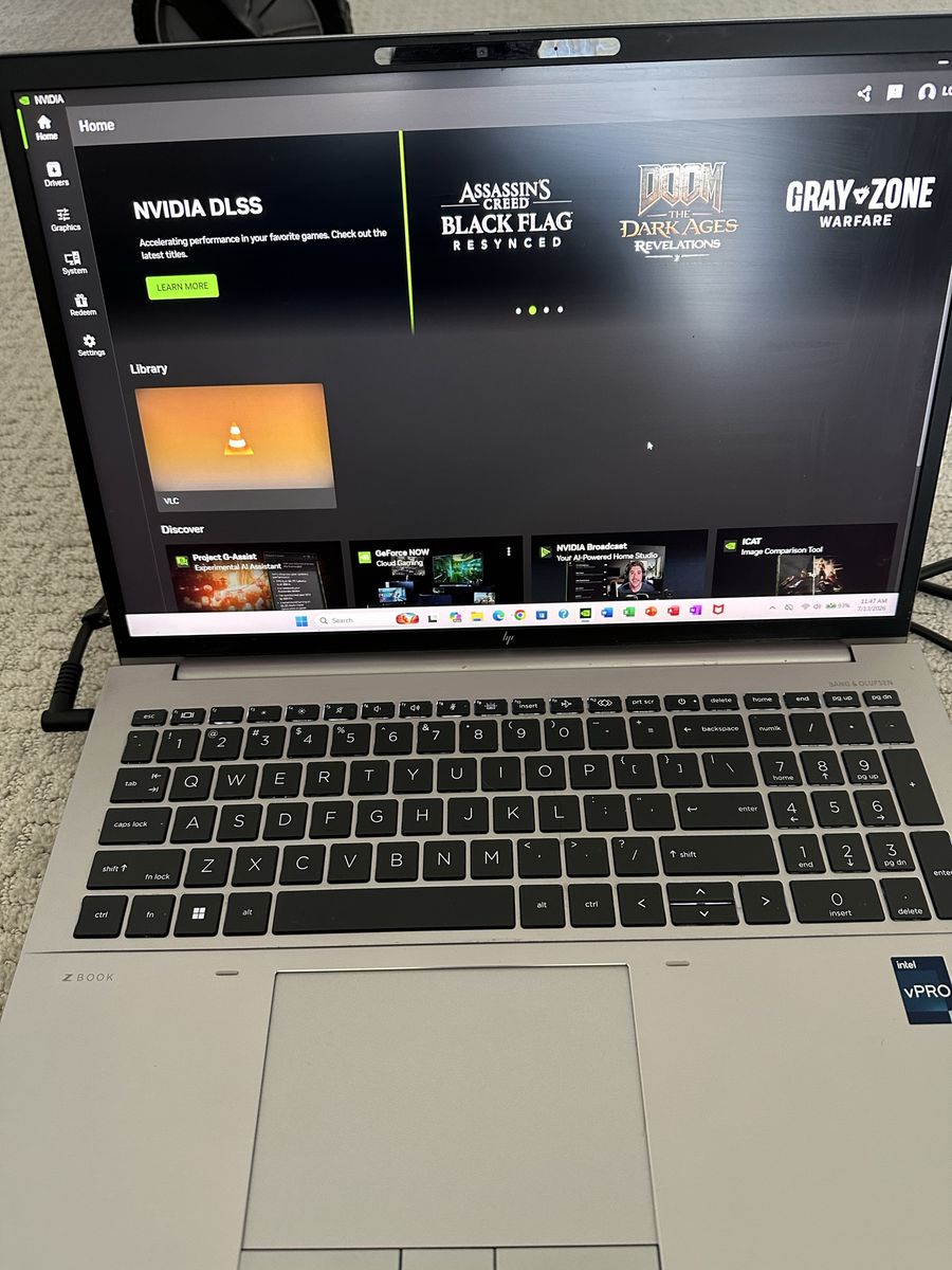 HP Gaming Laptop i7 Core 12th Gen 24 GB RAM 750 GB SSD RTX A1000