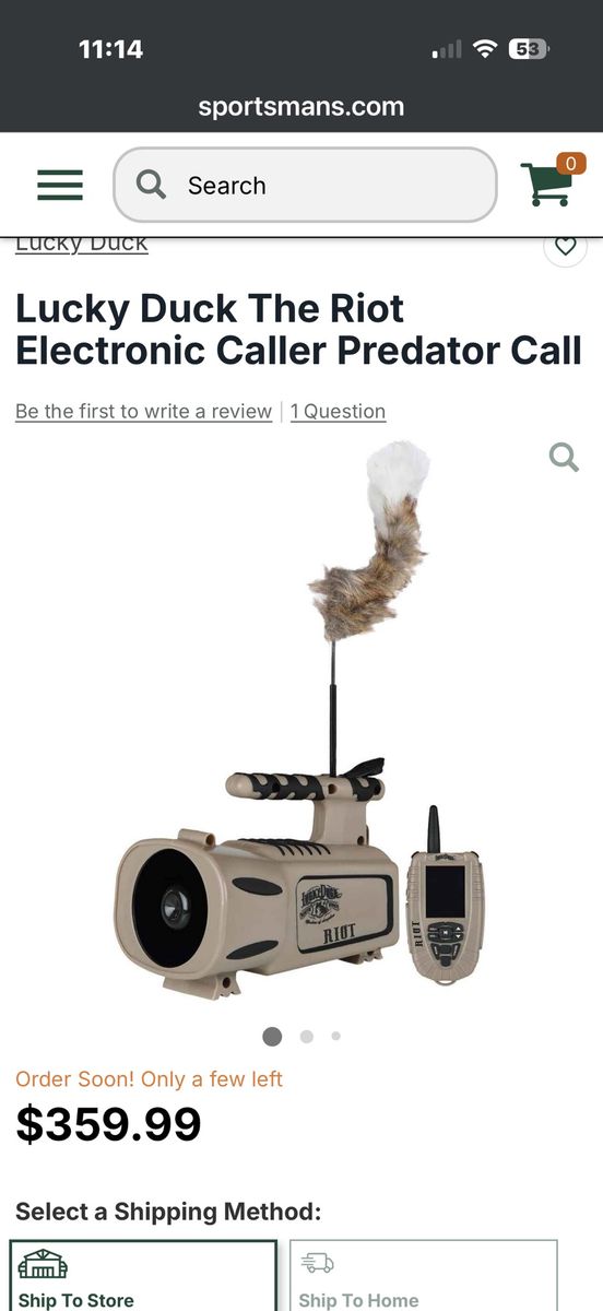 OBO Lucky Duck The Riot Electronic Predator Call System w/ Motorized Decoy & 300' Remote