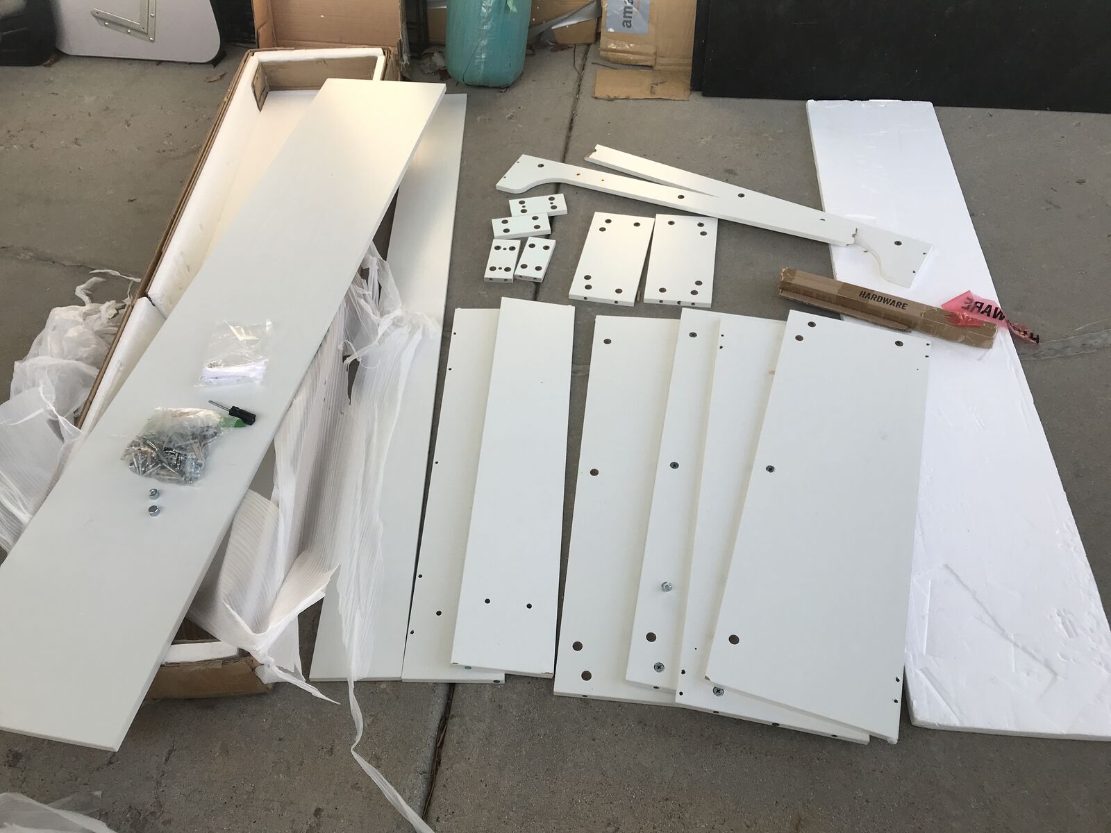 Van build out Materials Wood and Hardware