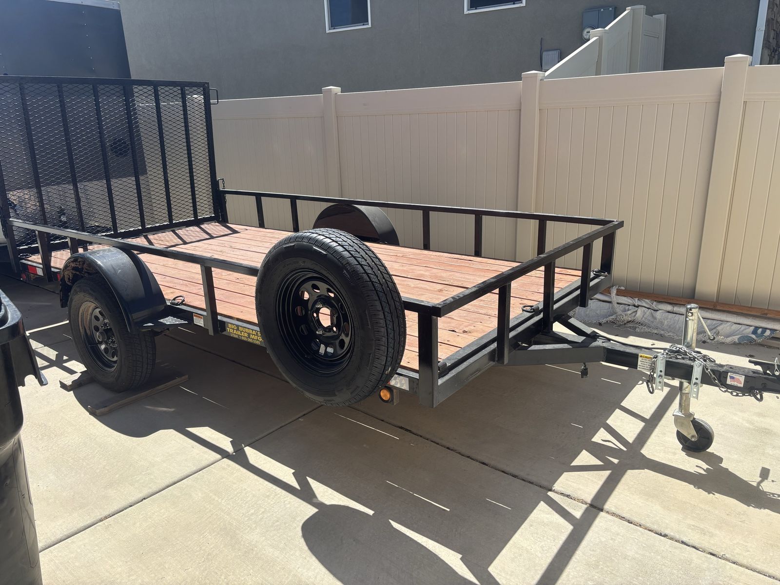 12’x6’ Big Bubba Utility Trailer