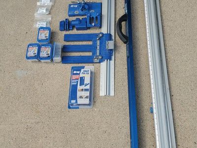 Kreg K4 Pocket-Hole Jig Kit & Kreg Accu-Cut XL Circular Saw Guide Track System - Woodworking Tools