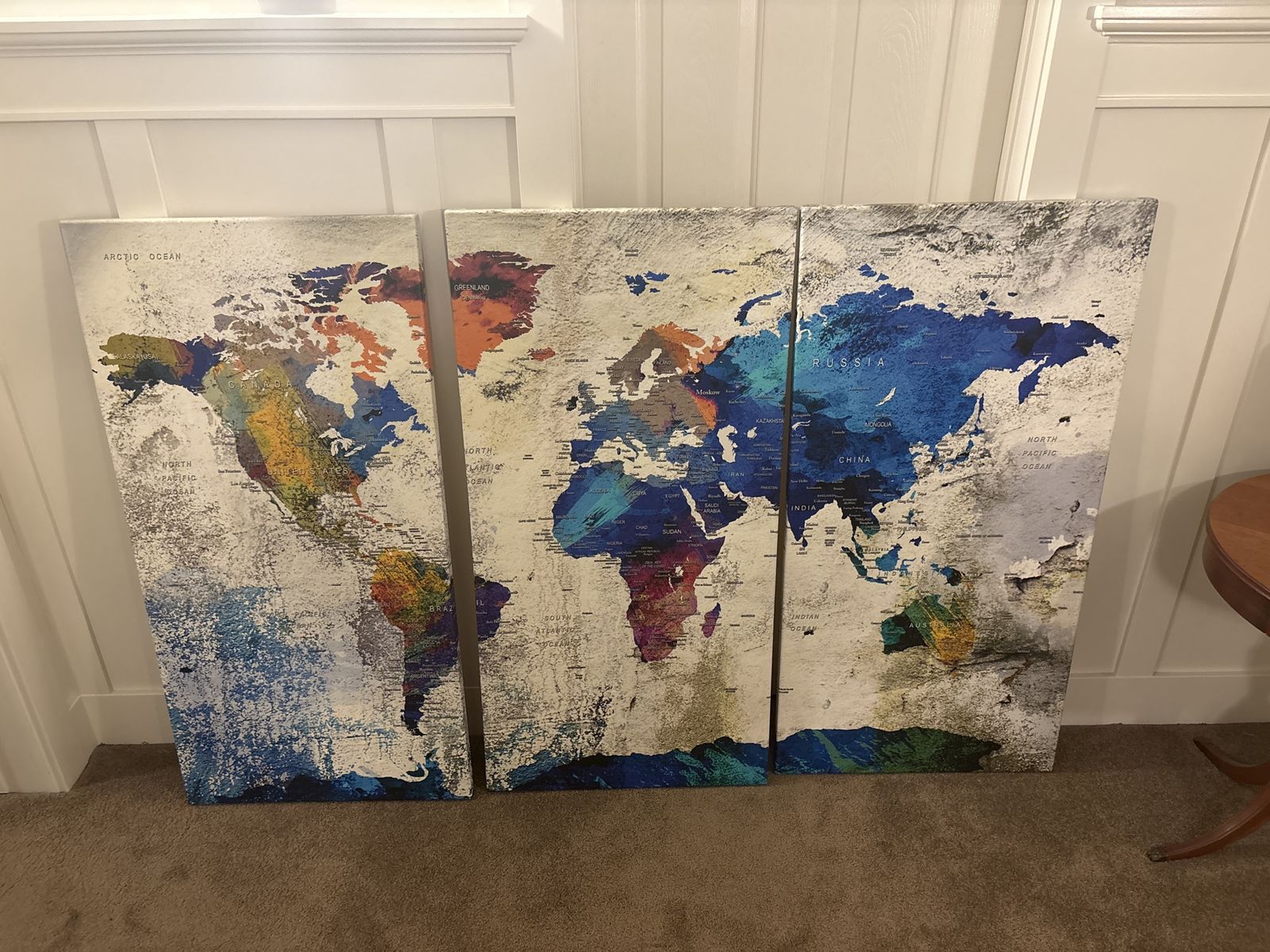 World Map Wall Art
