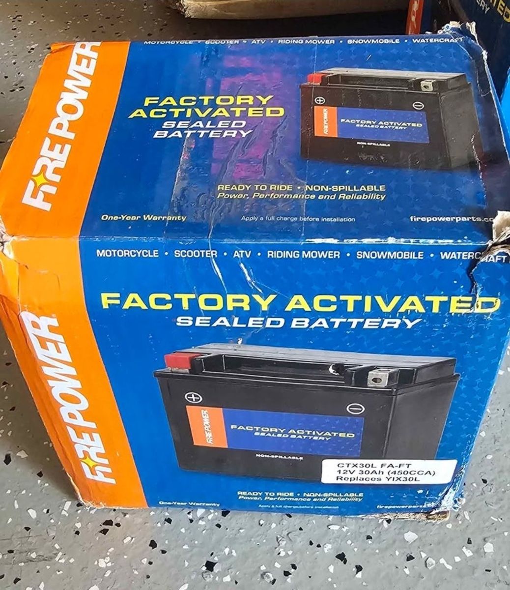 NEW Fire Power CTX30L AGM Battery – Factory Activated – YIX30L Replacement  #468
