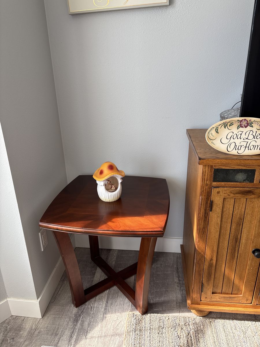 Side table and night light