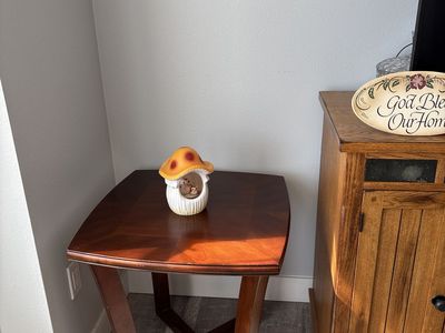 Side table and night light