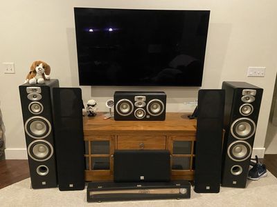 JBL L890 & JBL LC2 Tower Speakers and Matching Center Channel