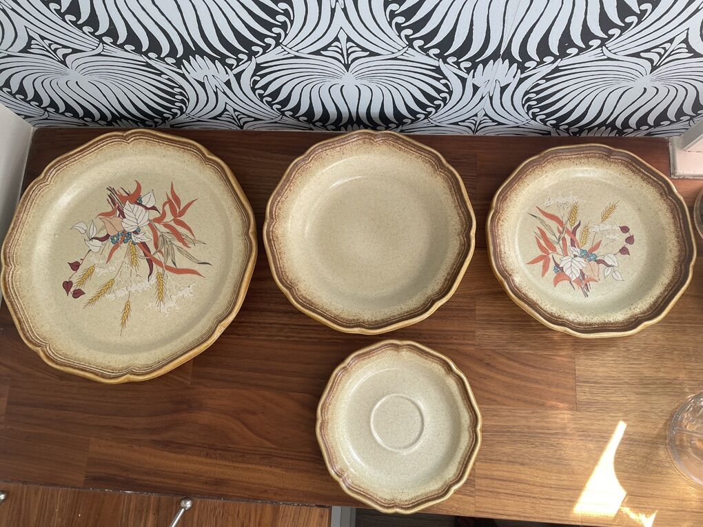 Vintage DIsh Set With Wire Rack