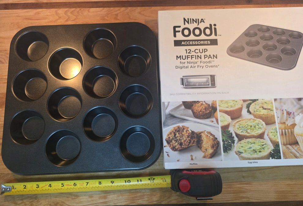 Two square muffin pans for Ninja Foodi / flip air fryer