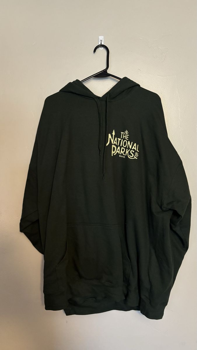 The National Parks Band Green Hoodie Sweatshirt 2XL