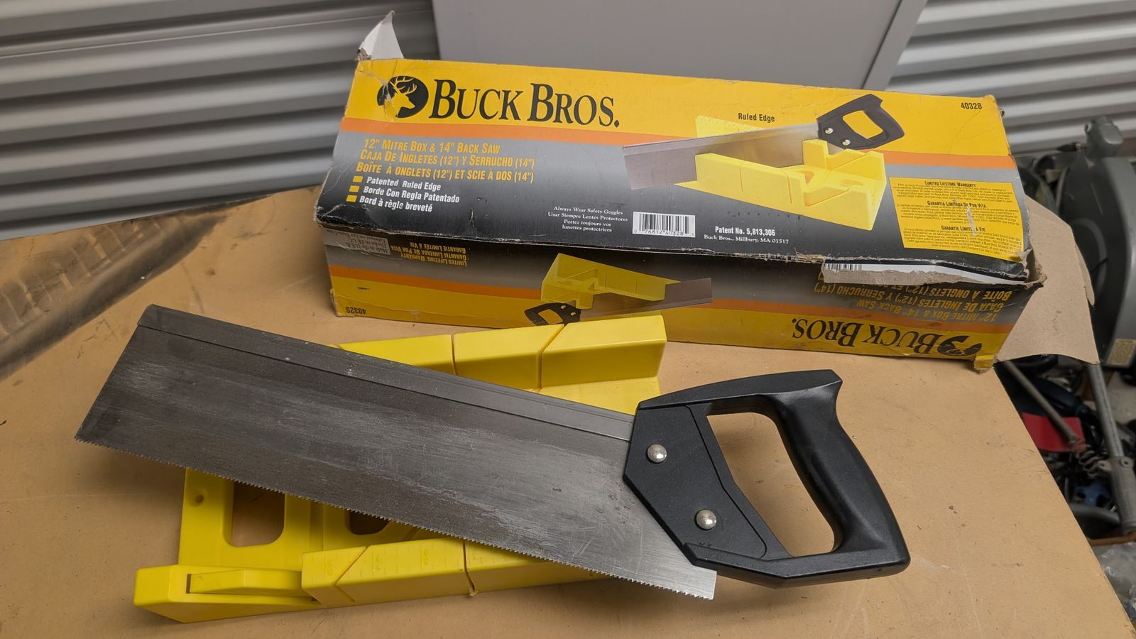 Miter box & saw $10.00