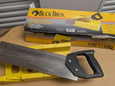 Miter box & saw $10.00