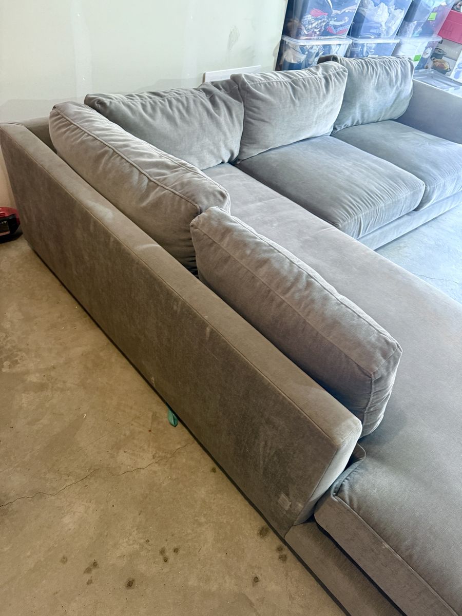 New Gray West Elm Sectional Couch FREE DELIVERY!!