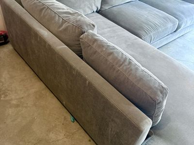 New Gray West Elm Sectional Couch FREE DELIVERY!!