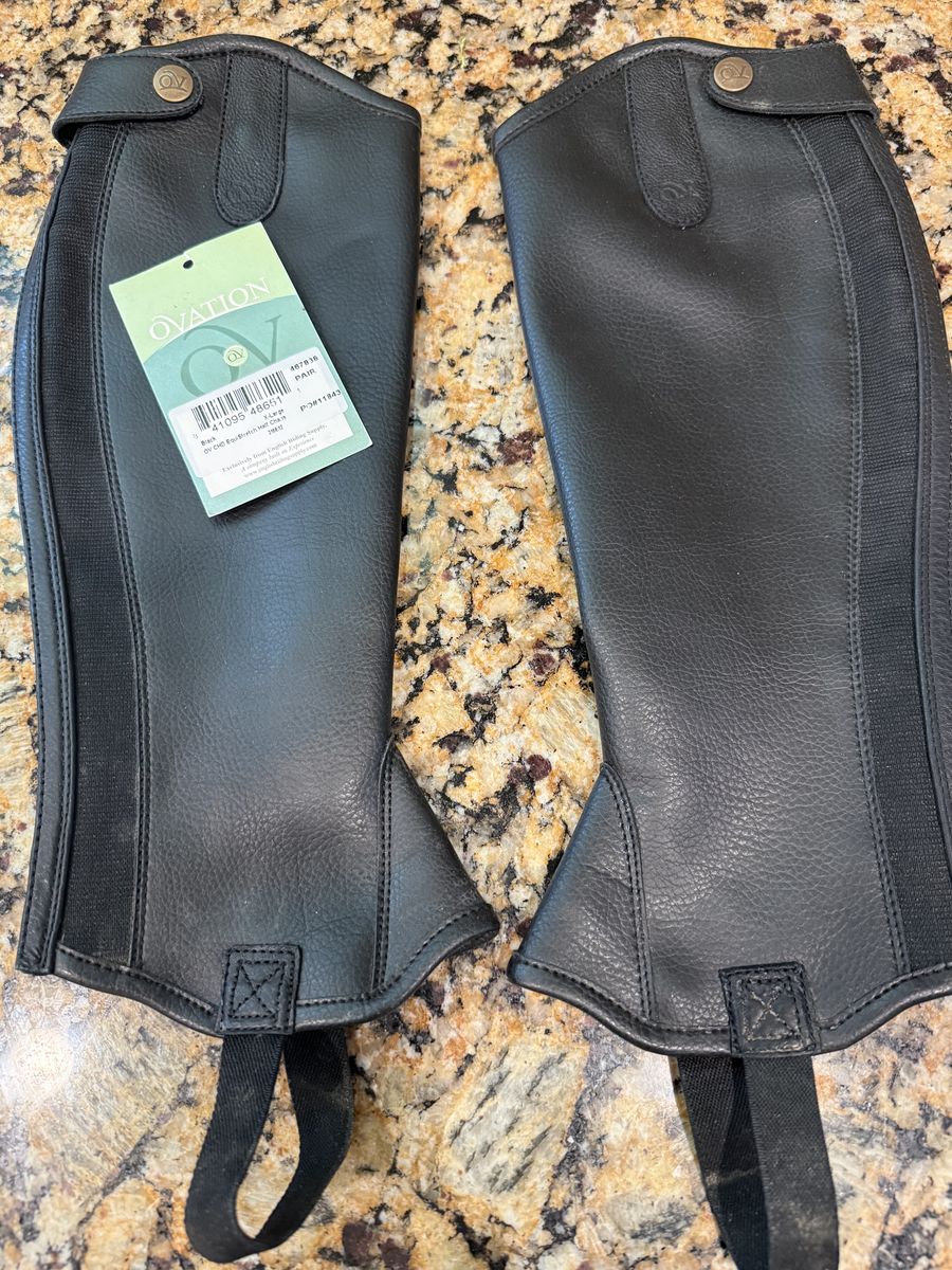 New Ovation Kids' EquiStretch Half Chaps Size XL
