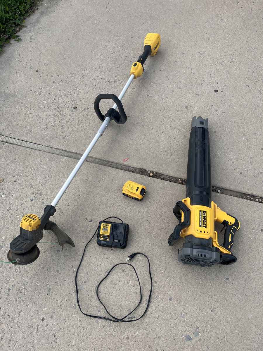 Dewalt 20 V Blower Weedeater Combo