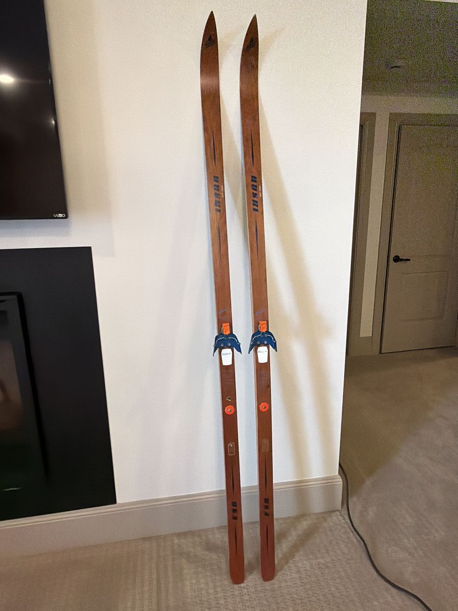 Vintage Huski Cross Country Skis, Wall Decor