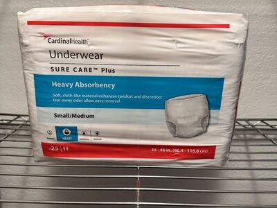 New Sure Care Adult Underwear Diapers