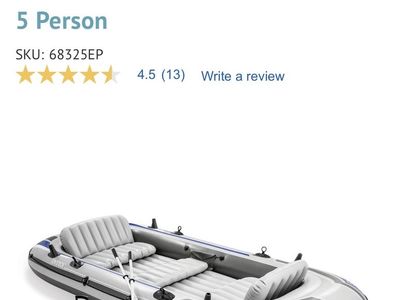 Intex inflatable Boat