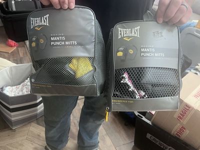 Everlast Mantis Punch Mitts & Boxing Gloves Set