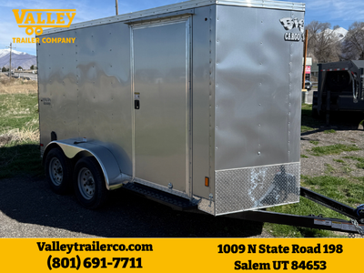 6'x12' Enclosed Cargo Trailer – Tandem Axles 7k gvwr - Free Delivery